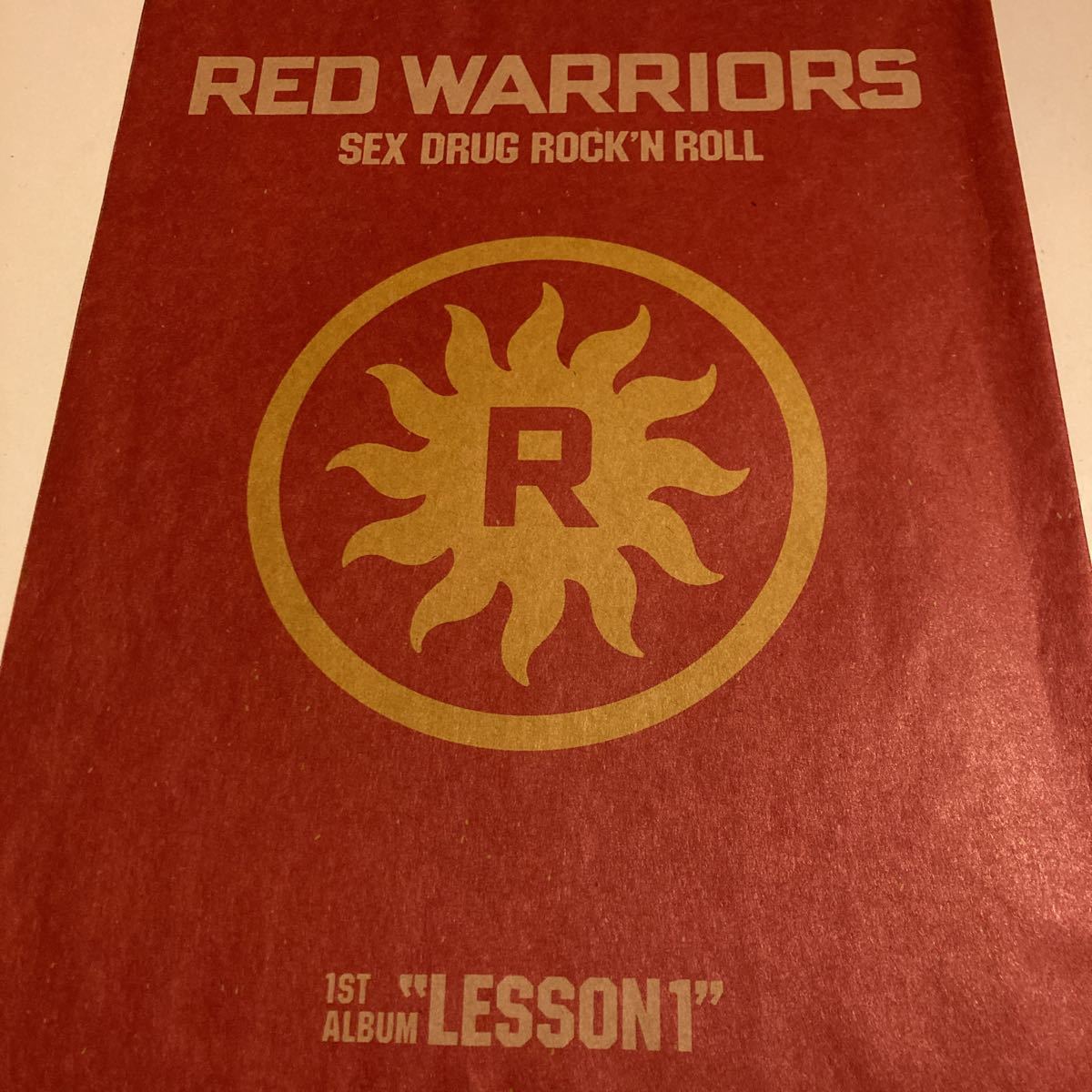 RED WARRIORS SEX DRUG ROCK ‘N’ROLL 1st ALBUM “LESSON1” デビューパンフレット_画像1