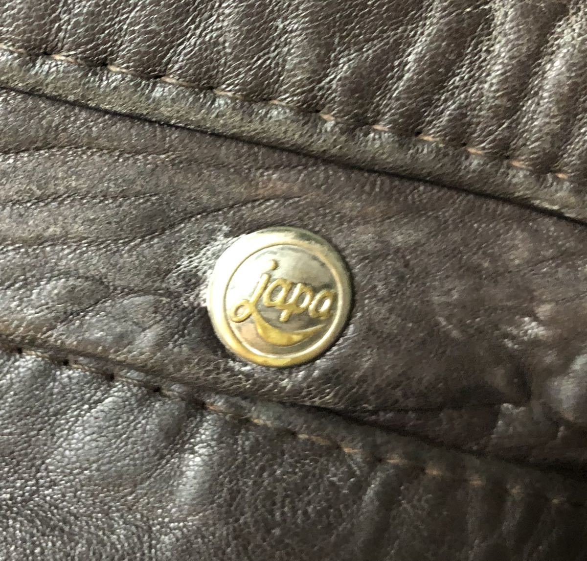 70s Japa 貴重な2way ブラウンタイプ Franch Leather フランス軍
