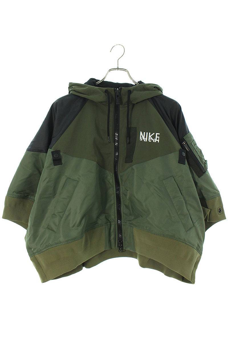 ナイキ NIKE サカイ Full zip HD jacket DQ9049-325 サイズ:XL ロゴプリントナイロンブルゾン  BS99