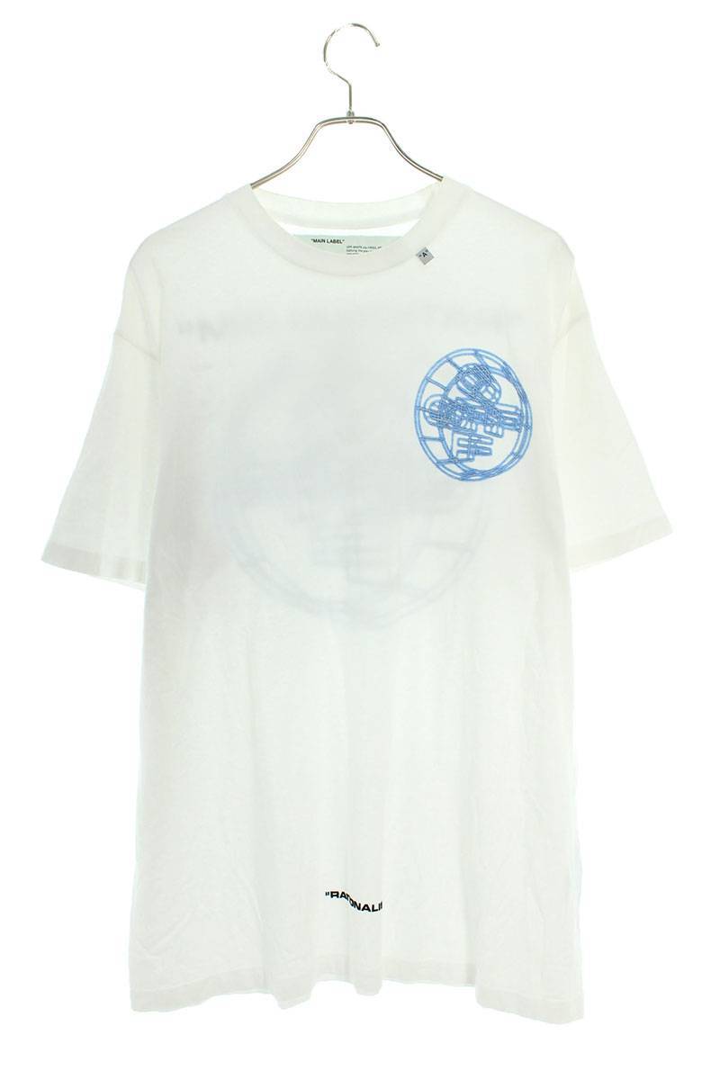オフホワイト OFF-WHITE 20SS OMAA038R20185003 サイズ:XS 3DロゴバックプリントオーバーサイズTシャツ 中古 OM10 - 1