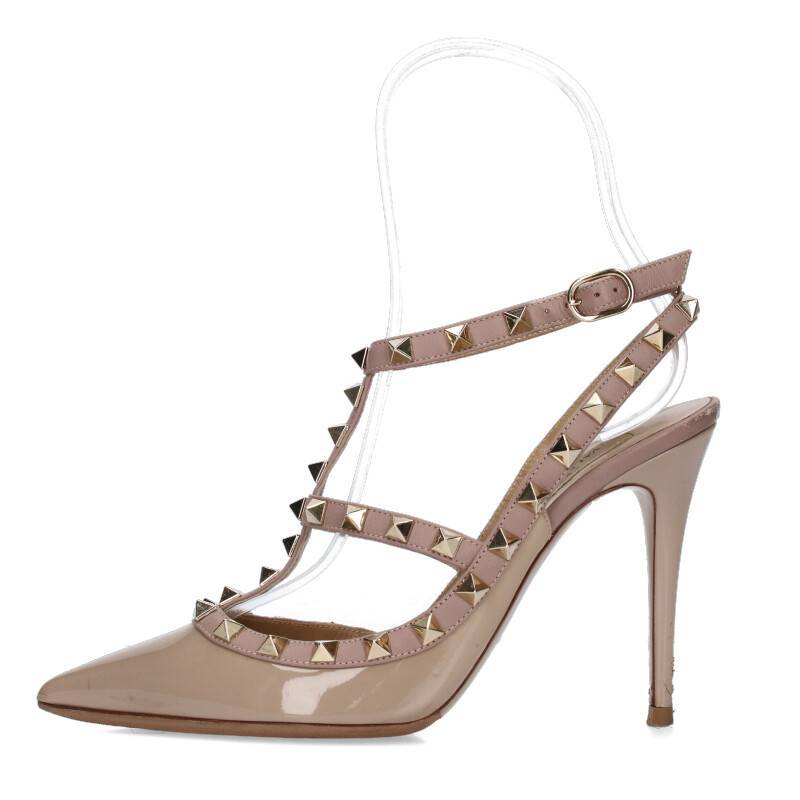 信頼 ヴァレンティノ VALENTINO サイズ:37 ロックスタッズヒール