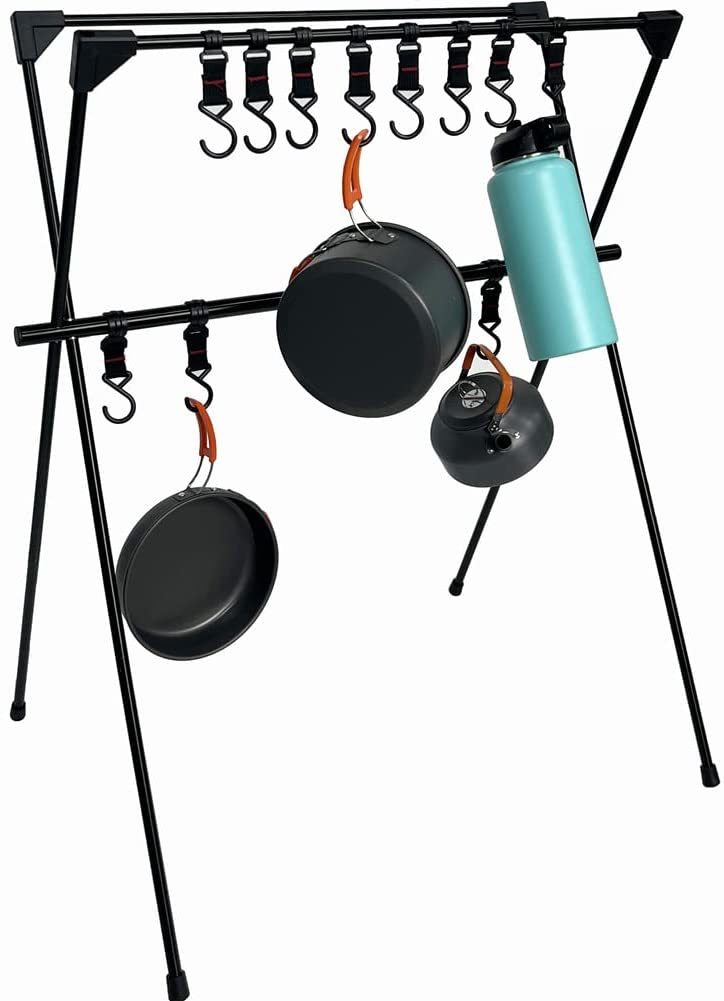 ☆CHANODUG OUTDOOR☆アウトドア ダブルハンガーラックスタンド