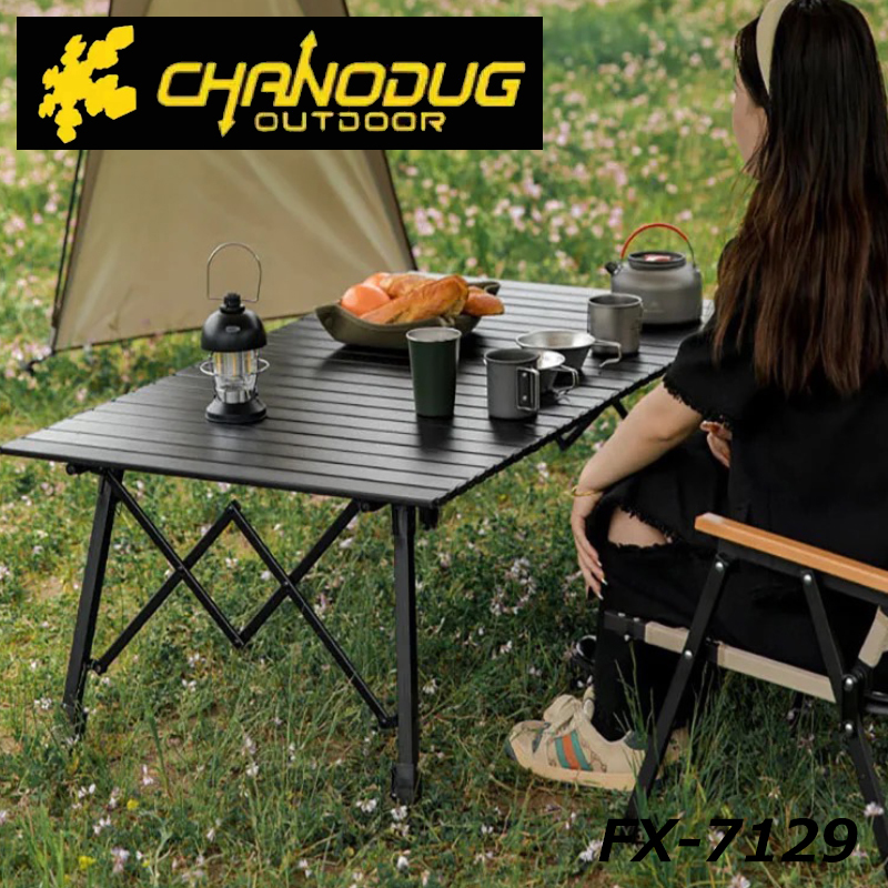 ★CHANODUG OUTDOOR★フォールディングHIGH＆MIDDLE＆LOW ３WAYアルミロールテーブル★ブラックギア★Lサイズ★アウトドアテーブル★３_画像7