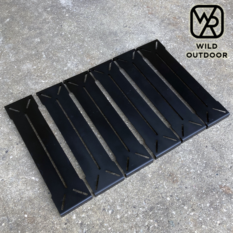 ★WILD OUTDOOR★ワイルドアウトドア★タフまるアイアンテーブルver.アイアンマンプレート★単品販売★ブラックギア★ガレージブランド★２_画像1