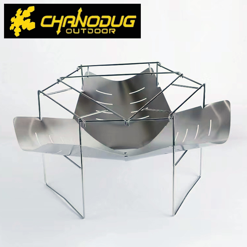 *CHANODUG OUTDOOR* Hexagon stainless steel plate open-air fireplace * plate barbecue grill * barbecue grill plate * case attaching *6