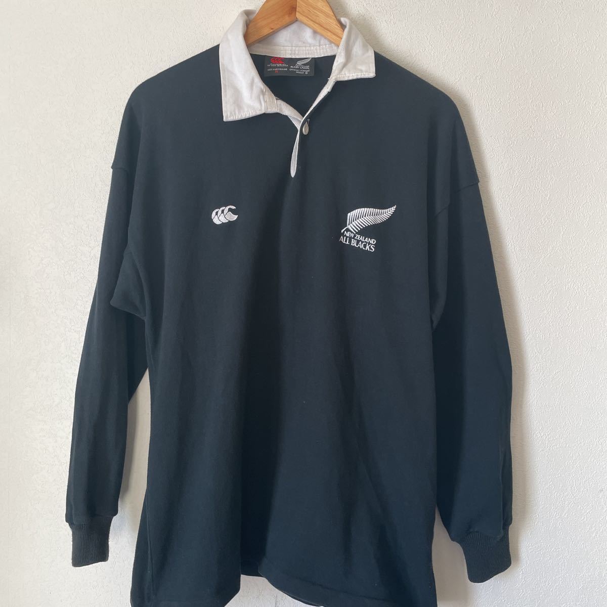 希少!CANTERBURY オールブラックス ラガーシャツ 長袖 ラグビー