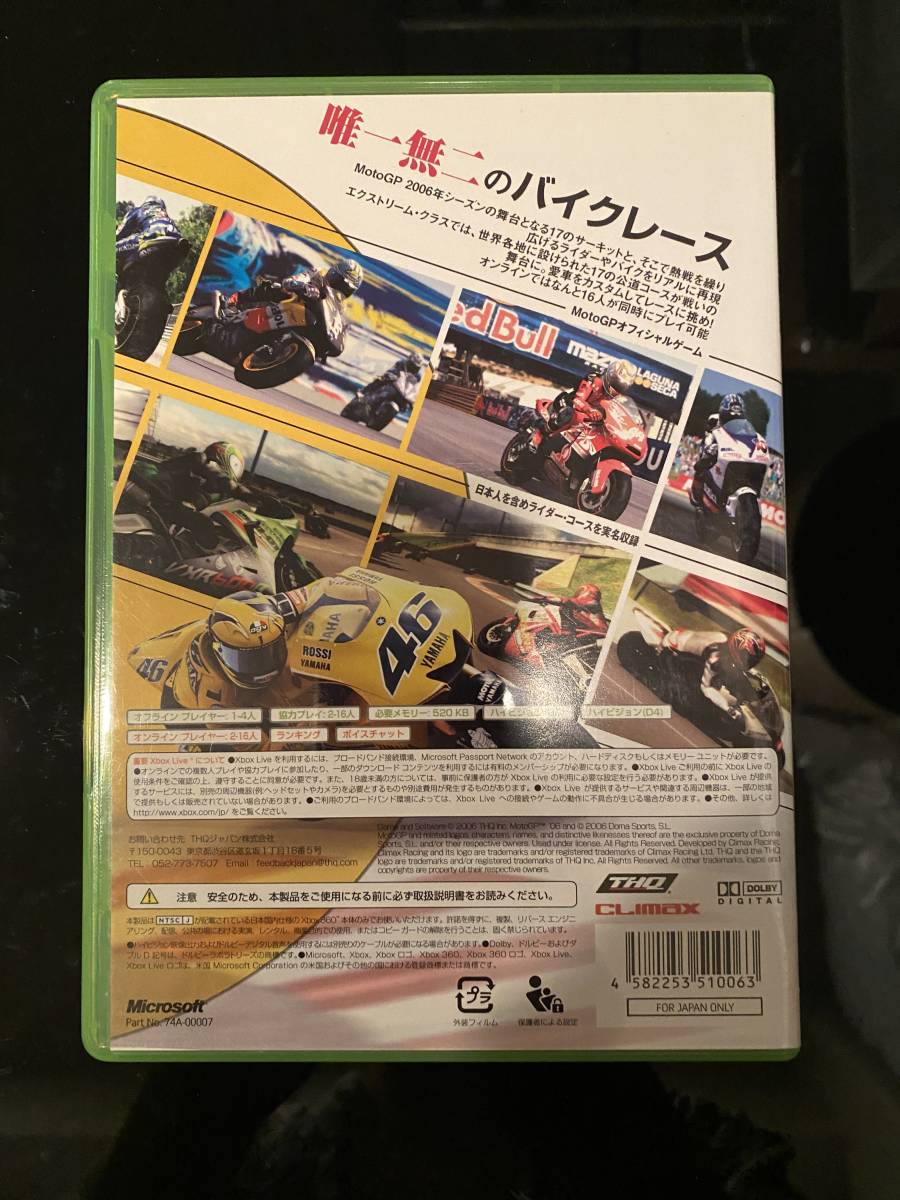 Xbox360★モトGP 06★used☆Moto GP 06☆import Japan JP_画像3