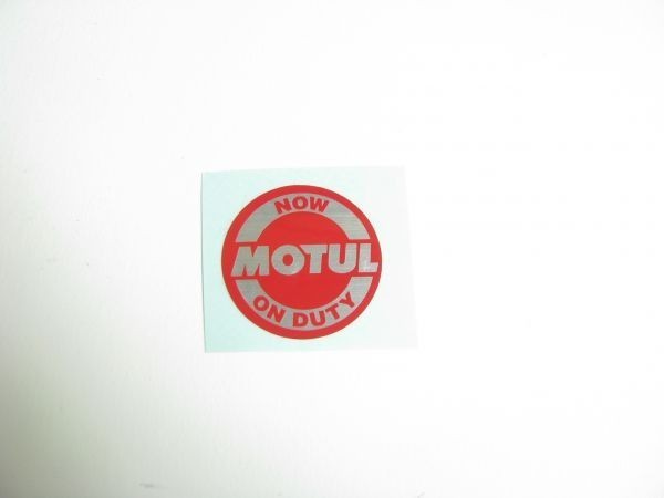 MOTUL 正規品　ステッカー　丸型　NOW ON DUTY　φ25mm　モチュール　新品　送料￥84-(300V)_画像3