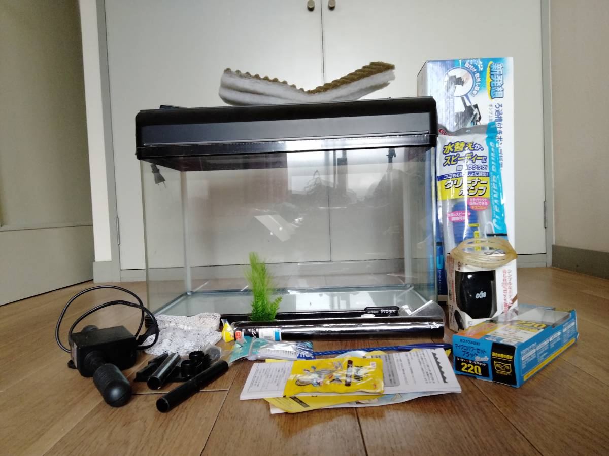  including carriage [ shipping . hour it takes ] Junk aquarium set 
