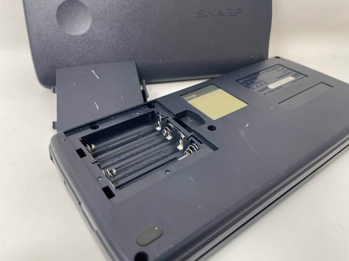 SHARP ポケットコンピュータ ポケコン PC-G850V Z80系 液晶不良 通電確認 現状渡し 修理前提 部品取りに_画像4