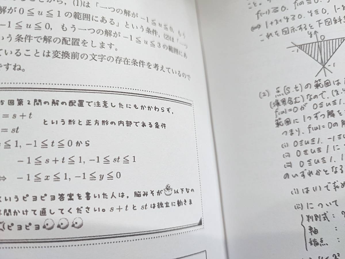 鉄緑会　図所先生　高3理系数学　入試数学演習　冊子フルセット　上位クラス　河合塾　駿台　Z会　東進 　SEG 