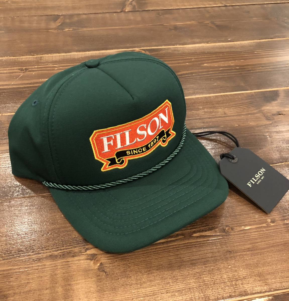 新品 新作 FILSON HARVESTER CAP Spruce/Ribbon グリーン 緑 サイズ調節可 フィルソン