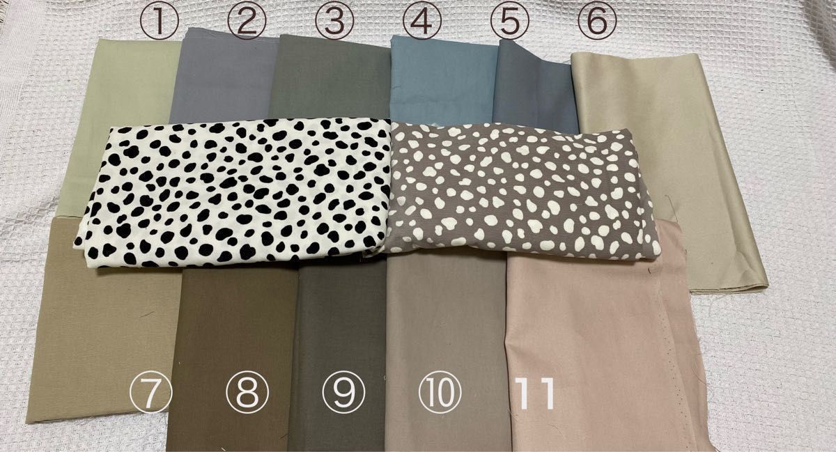 色見本 巾着 オーダーメイド くま ダルメシアン 体操服入れ コップ袋