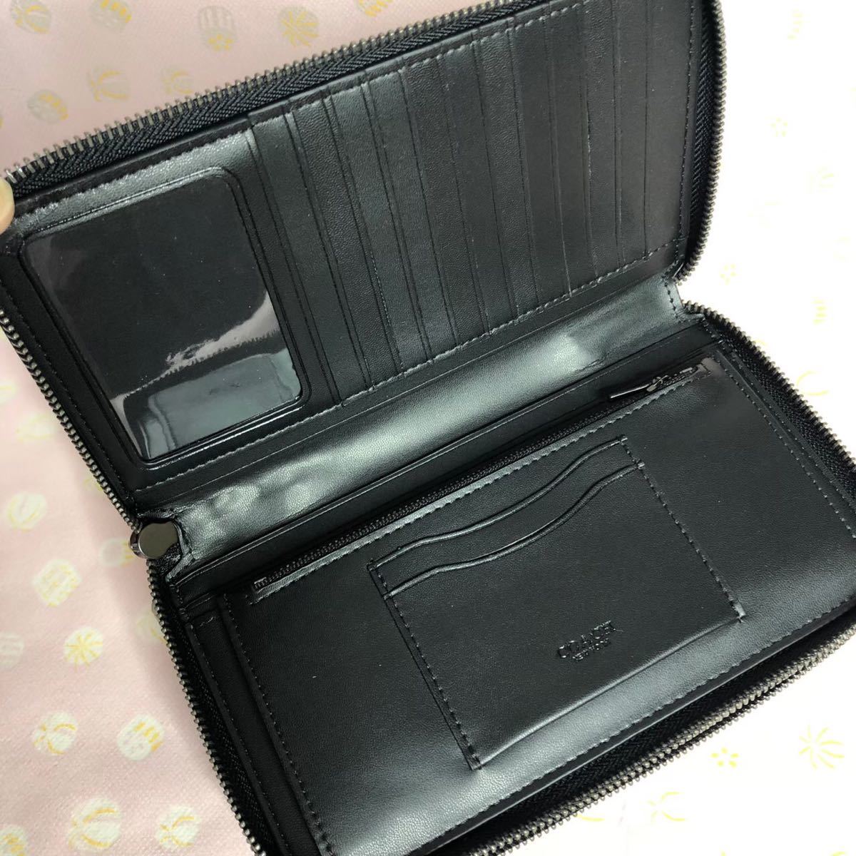 COACH 長財布 トラベルオーガナイザー セカンドバッグ メンズ グレー シグネチャー COACH 長財布 トラベルオーガナイザー セカンドバッグ メンズ グレー シグネチャー