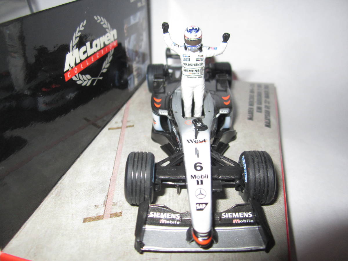 即決 PMA ミニチャンプス製 1/43 マクラーレン MP4/17D 2003年マレーシアGP F1初優勝 №6 キミ・ライコネン WEST仕様_画像5