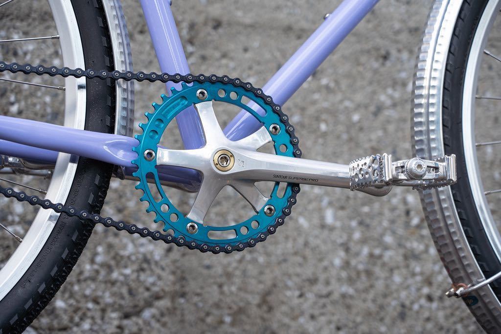 ★ AARN track chainring 43 T ピスト チェーンリング LEADER BIKE MASH リーダー バイク SURLY サーリー blue lug sram omnium sugino 75_画像4