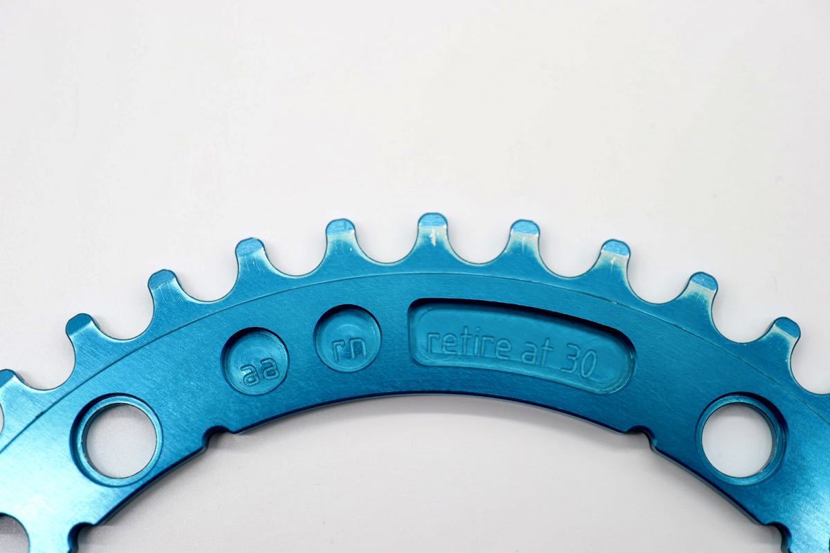 ★ AARN track chainring 43 T ピスト チェーンリング LEADER BIKE MASH リーダー バイク SURLY サーリー blue lug sram omnium sugino 75_画像3