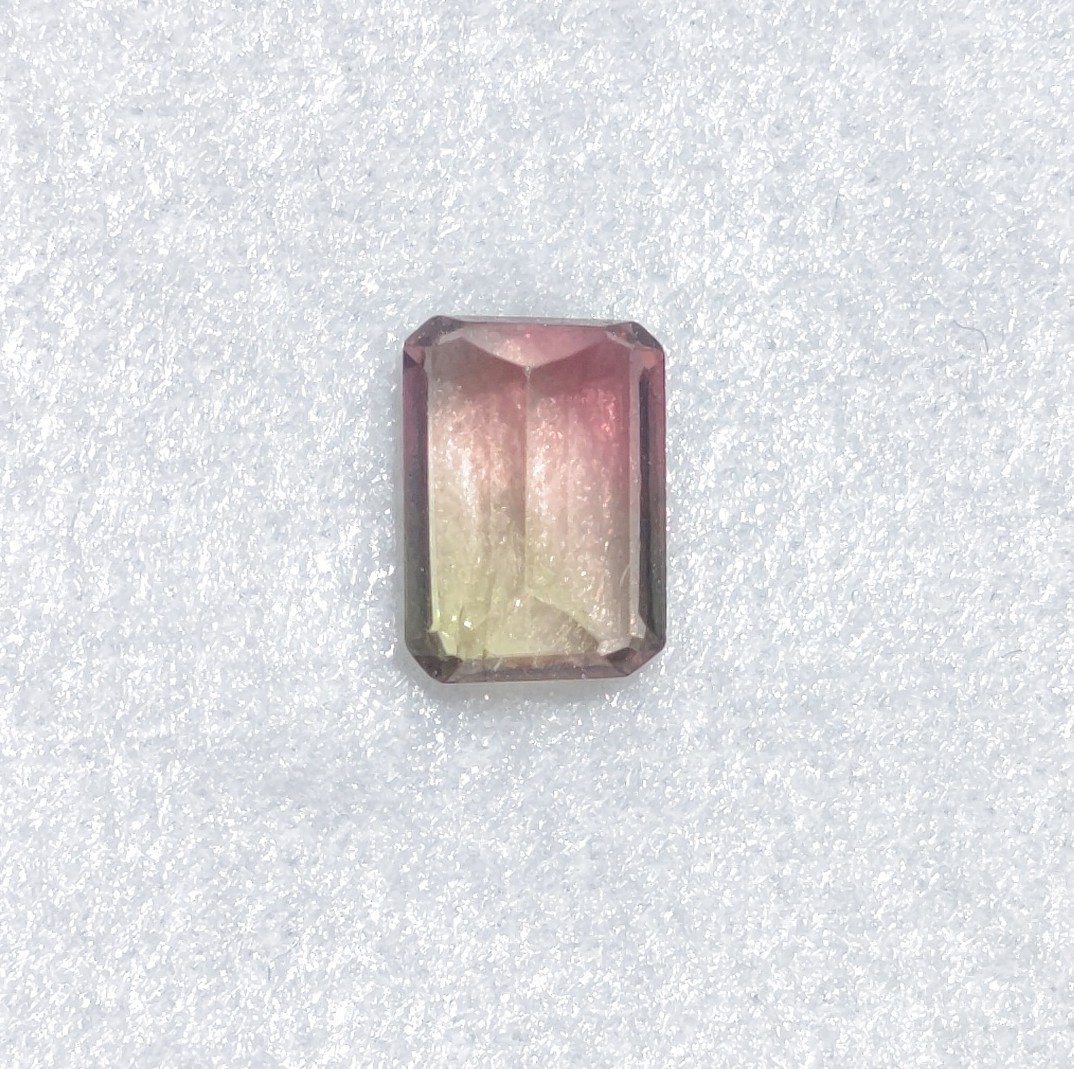 カラフルなパーティーカラートルマリン 1.193ct 天然 ルース ピンク×イエローグリーン _画像5