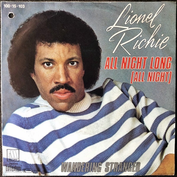 【Disco & Soul 7inch】Lionel Richie / All Night Long_画像1