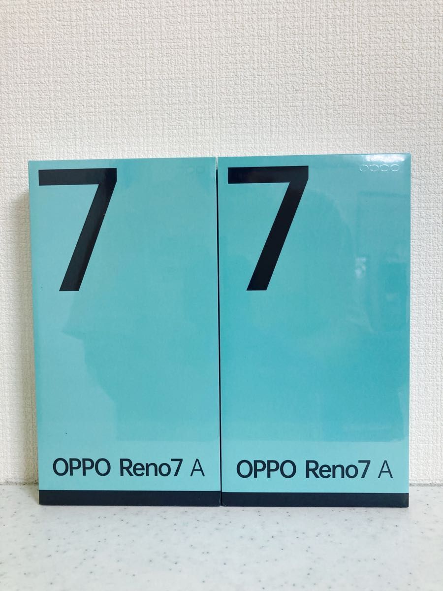 新品　未使用　未開封　シュリンク付　OPPO Reno7 OPPO SIMフリー版 A（SIMフリー版）ドリームブルー　スターリーブラック　セット販売