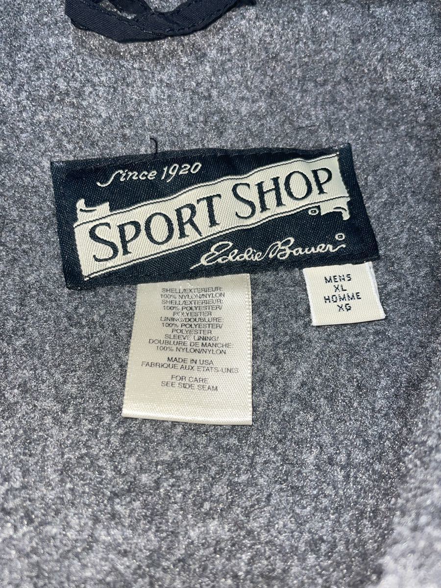 90s Eddie Bauer フィッシングフリースジャケットXLヴィンテージ Eddie Bauer Fishing fleece jacket 90’s