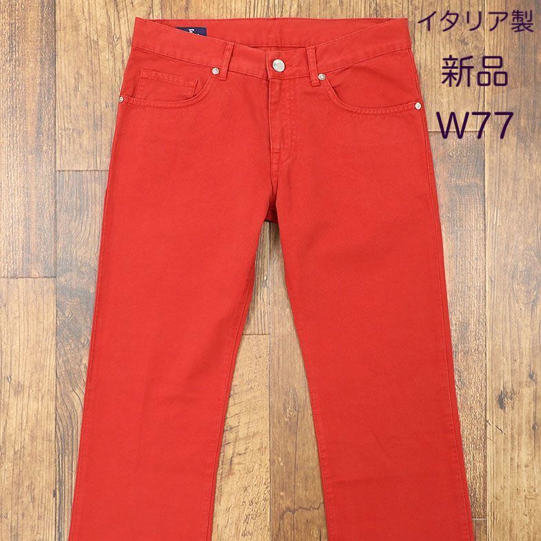 [ new goods *30 -inch * Italy made ]fasonabru* cotton 100% red chino pants 