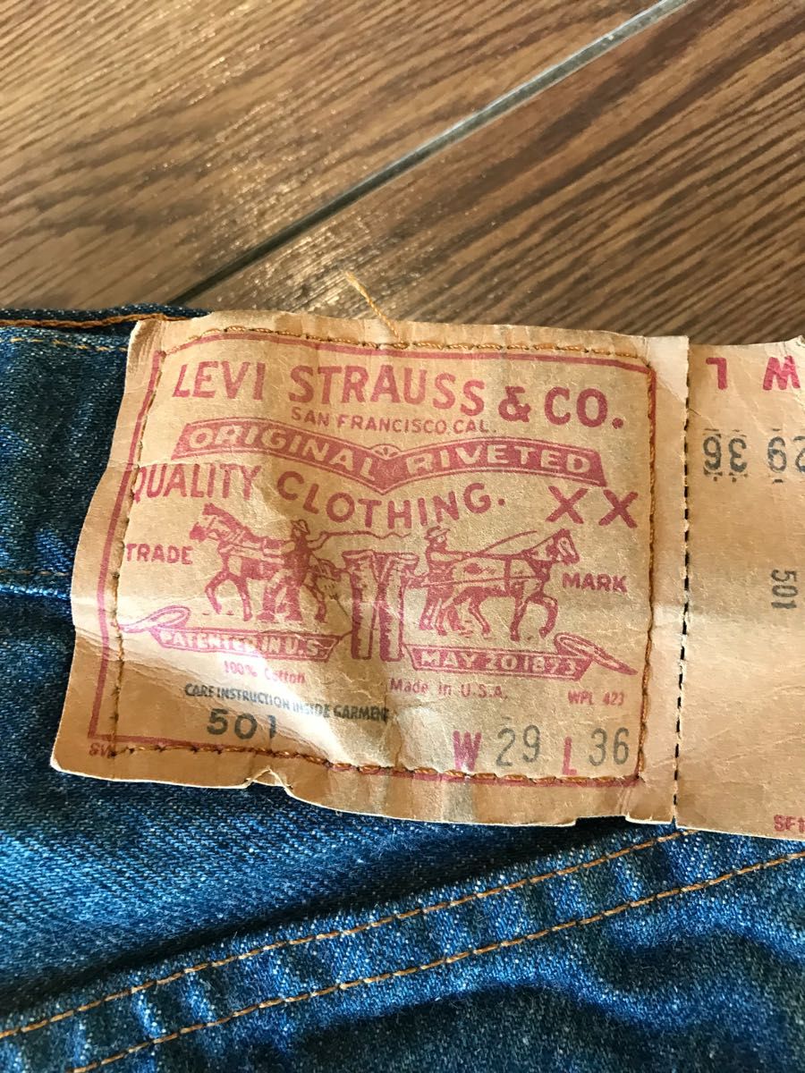 80s赤耳 デッドストック Levi''s USA製 USA リーバイス501 ビンテージ
