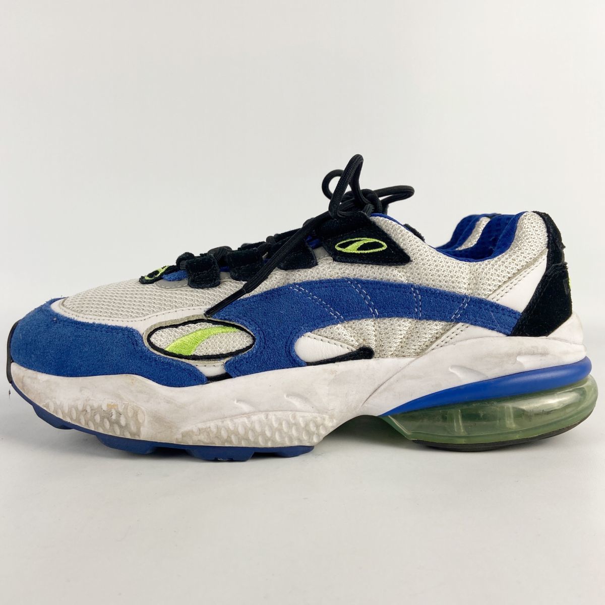 PUMA CELL venom プーマ セル ヴェノム27.5 ダッドスニーカー メッシュ スエードレザー 青 ブルー 白 ホワイト 箱付き/AC22_画像5