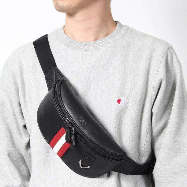 BALLY バリー メンズ MATEY ウェストバッグ レザー ブラック ボディー