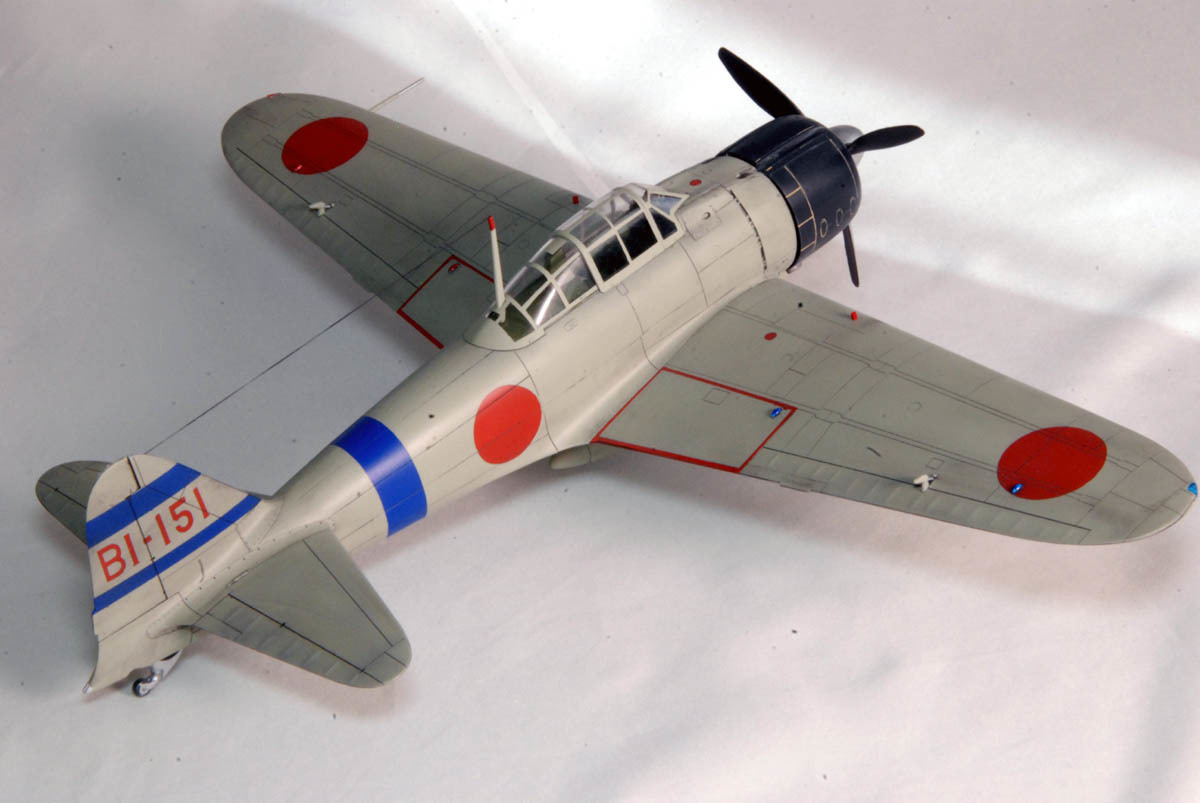 【atsudra工房完成品】1/48 零戦21型 真珠湾 飯田大尉機機_画像5