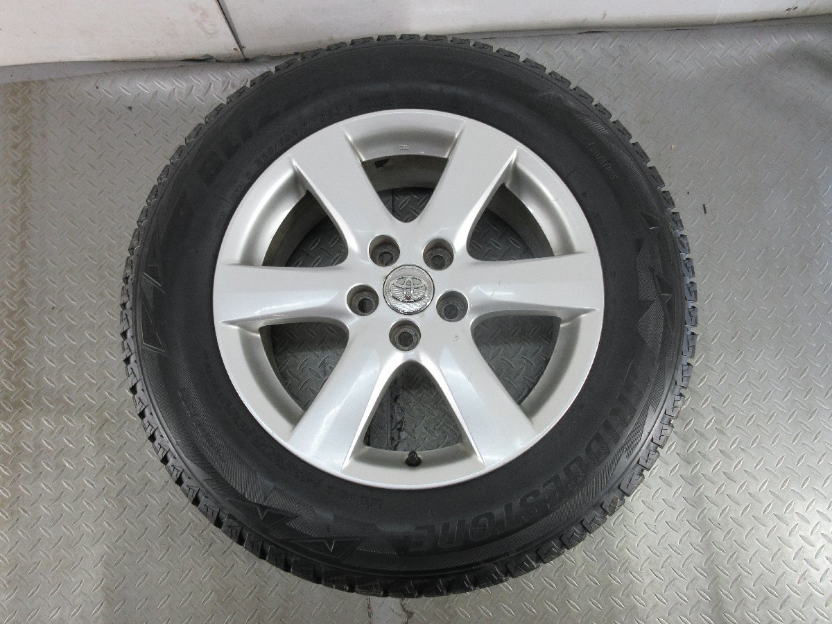 ■中古タイヤホイール■　TOYOTA 純正 17インチ 7J +45 5H 114.3 BRIDGESTONE DM-V2 225/65R17 102Q ST 激安 送料無料 J626_TOYOTA