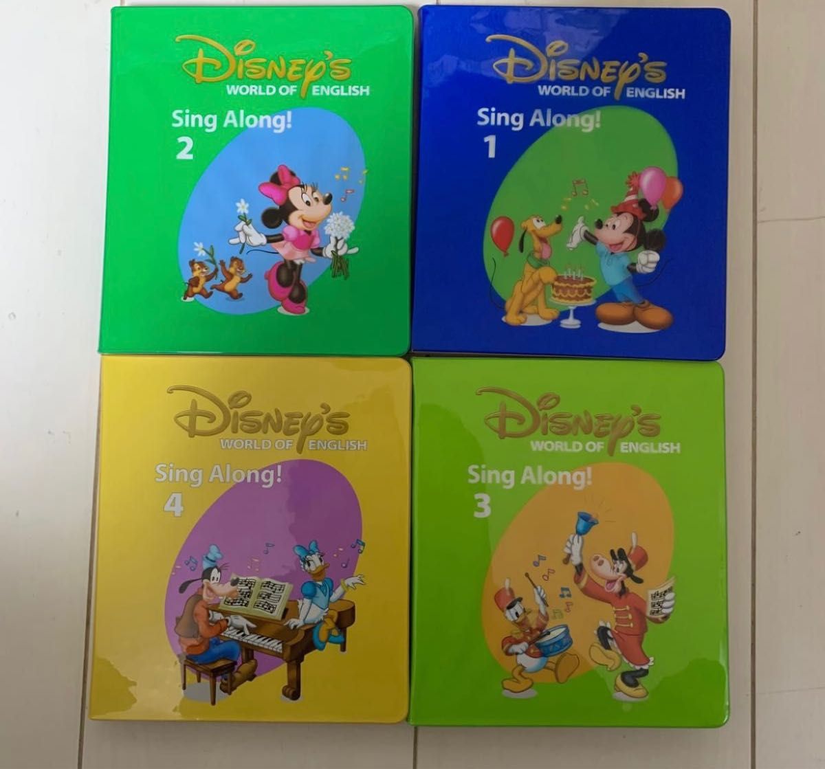Disney World DWE☆ディズニー英語システム シングアロング of English シングアロングDVD 全4巻