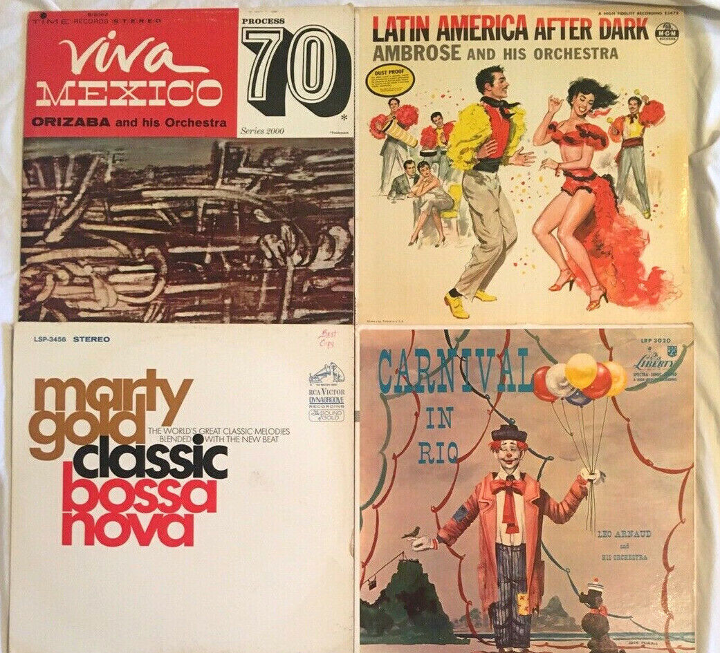 LOT OF 4 Space Age Pop BIG BAND Latin ジャズ LOUNGE Easy Listening MEXICAN Spanish 海外 即決