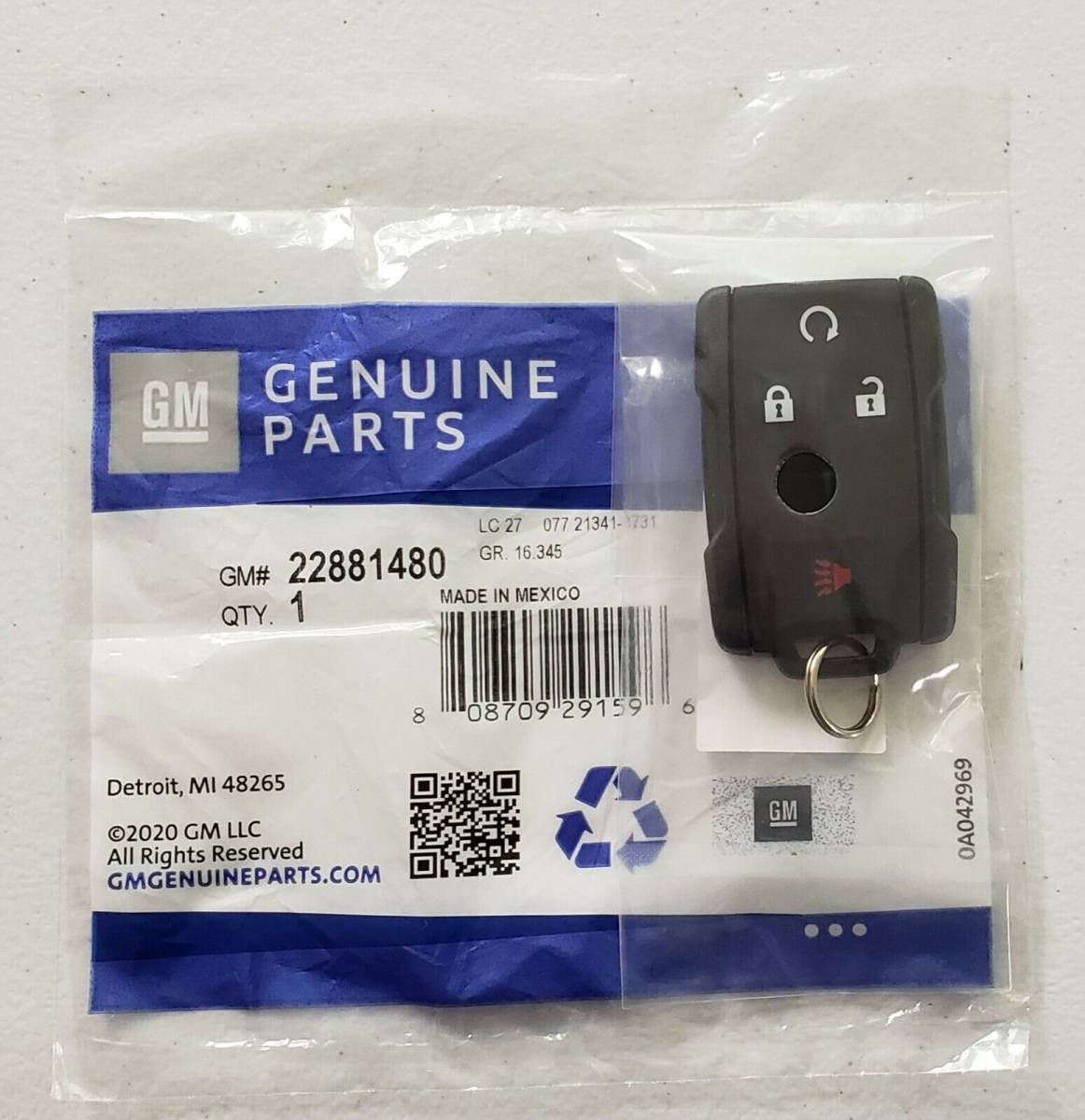2014-2020 GMC Chevrolet Keyless Remote Entry Key Fob GM 22881480 OEM 海外 即決 - 0
