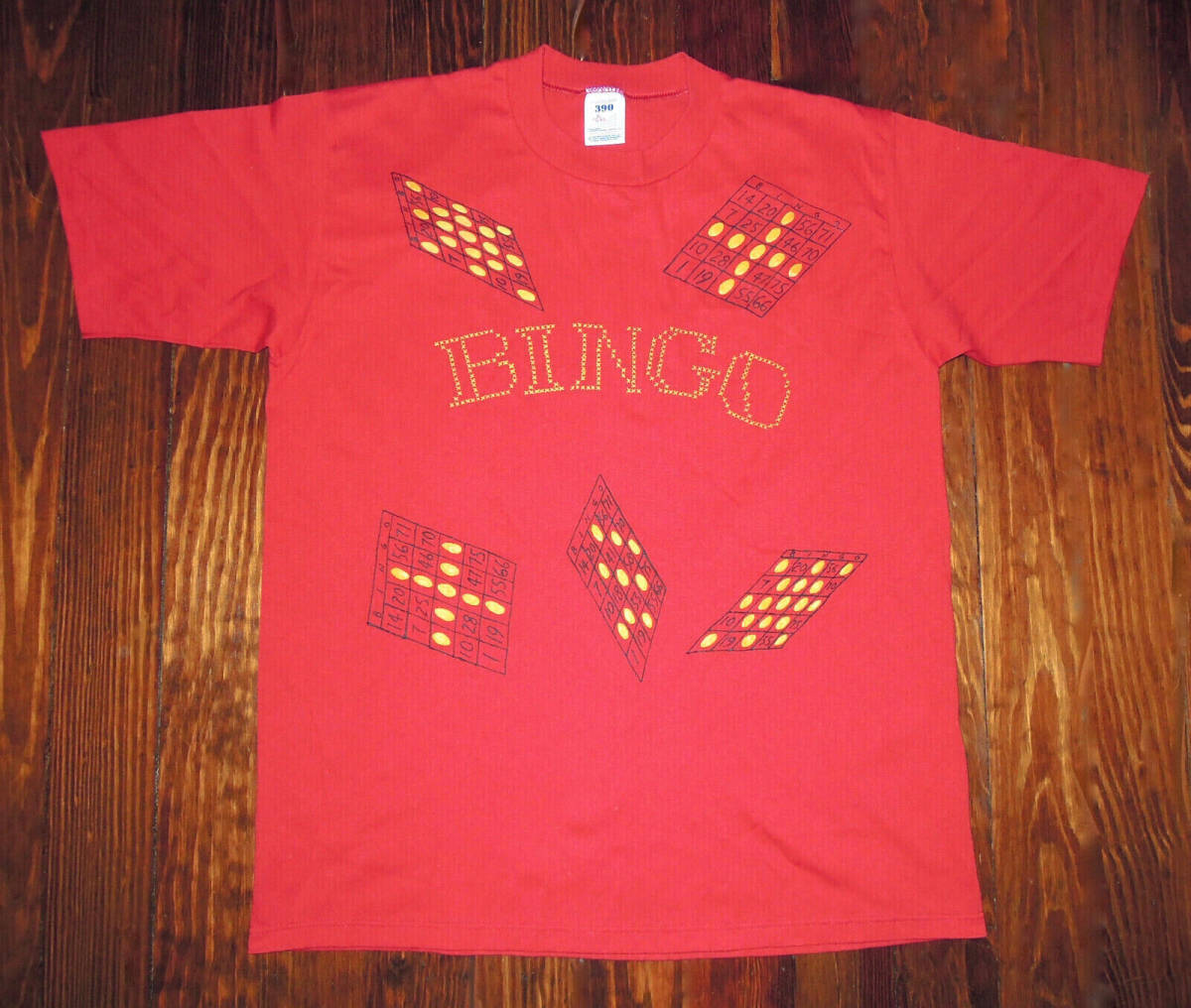 T Shirt Vintage 90s Bingo Gambling Las Vegas Double Sided Single Stitch Size XL 海外 即決