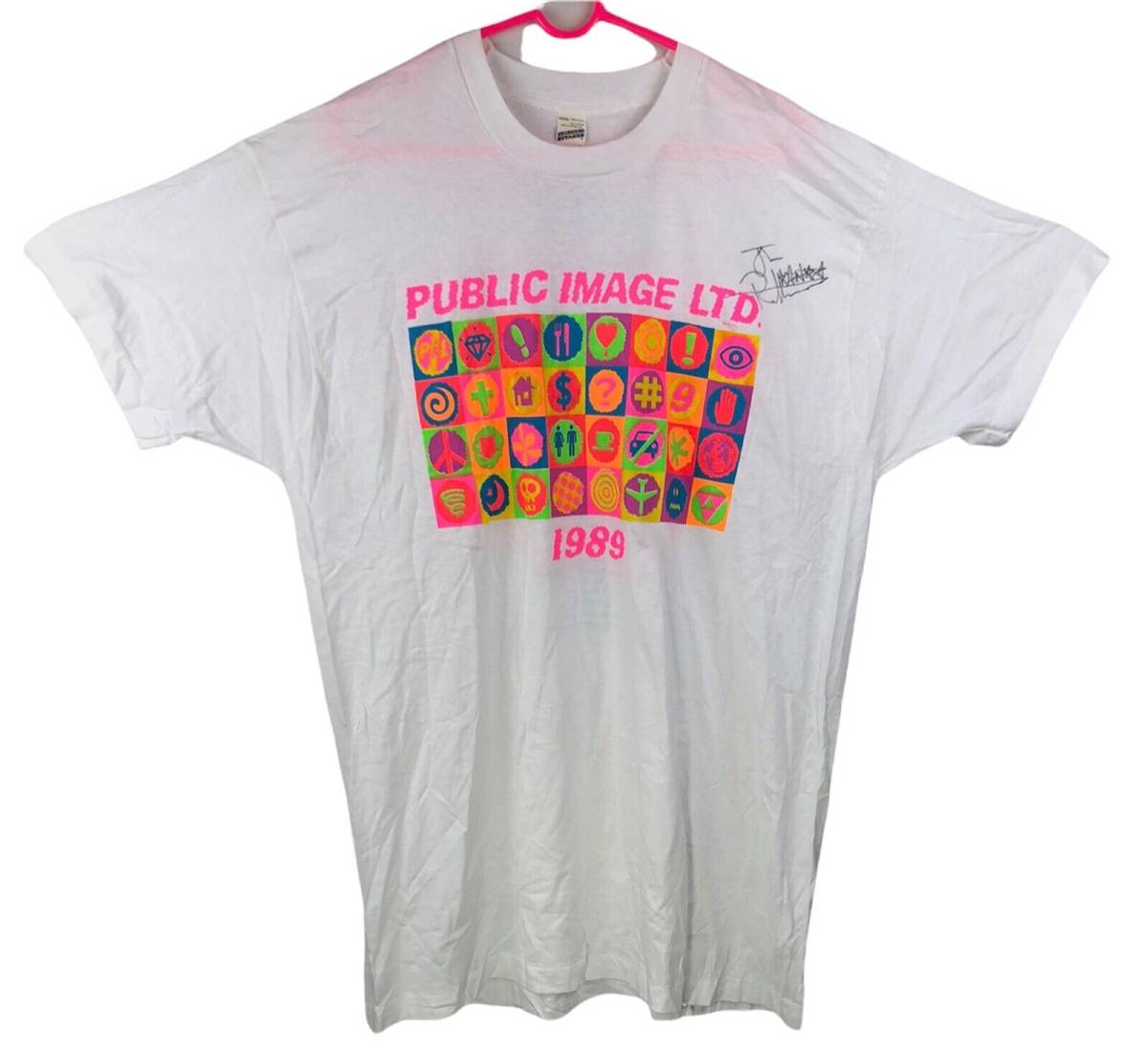 きのキャン Public Image LTD PIL Vintage 1985 T Shirt Signed Johnny