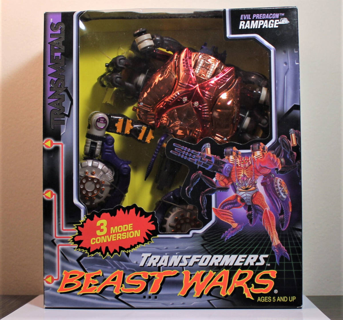 Transformers Beast Wars Transmetals RAMPAGE Ultra Class Crab - New/Sealed (1999) 海外 即決