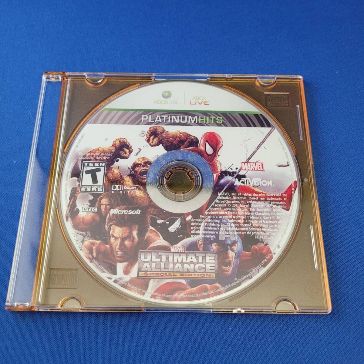 Marvel: Ultimate Alliance Special Edition (Microsoft Xbox 360, 2006) Disc Only 海外 即決