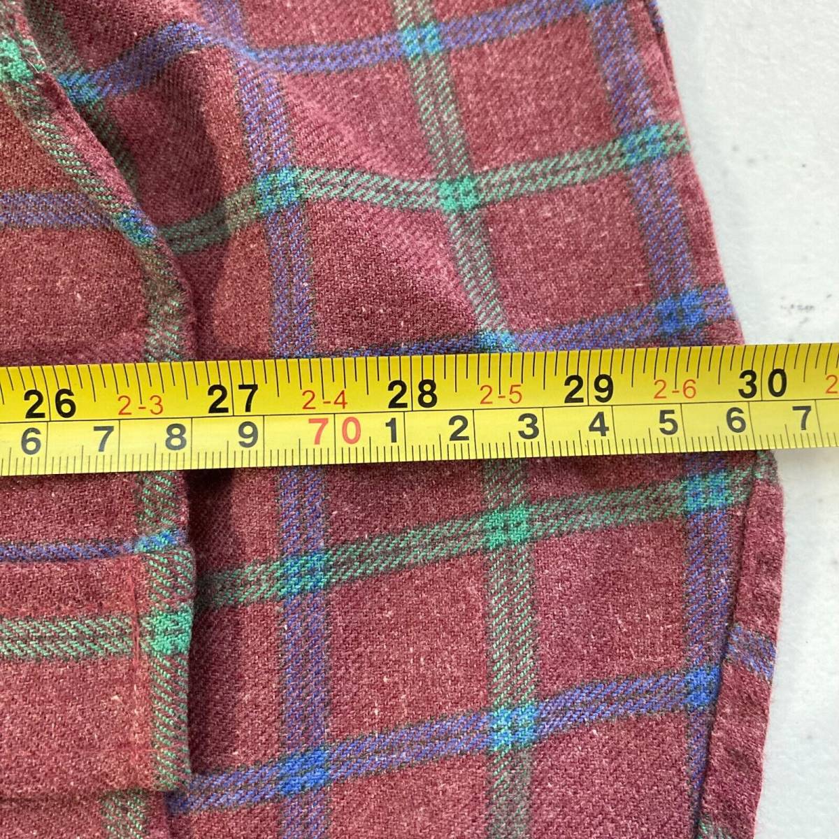 Vintage Sears Roebuck And Co. Button Down Men's Size M Red Flannel 海外 即決 - 6