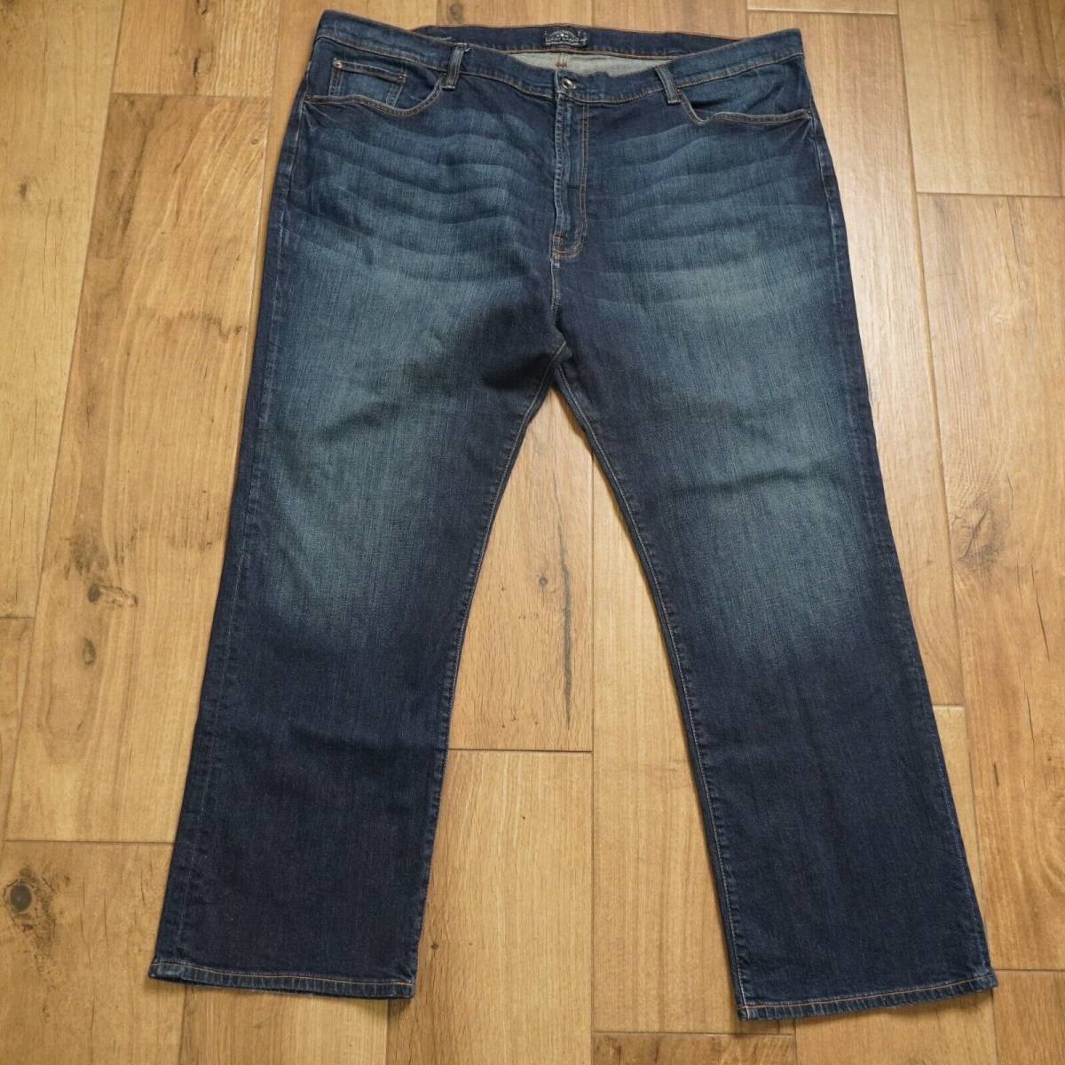 Lucky Brand 181 Relaxed Straight Jeans Men's 50 x 32 Blue Denim Stretch Pockets 海外 即決