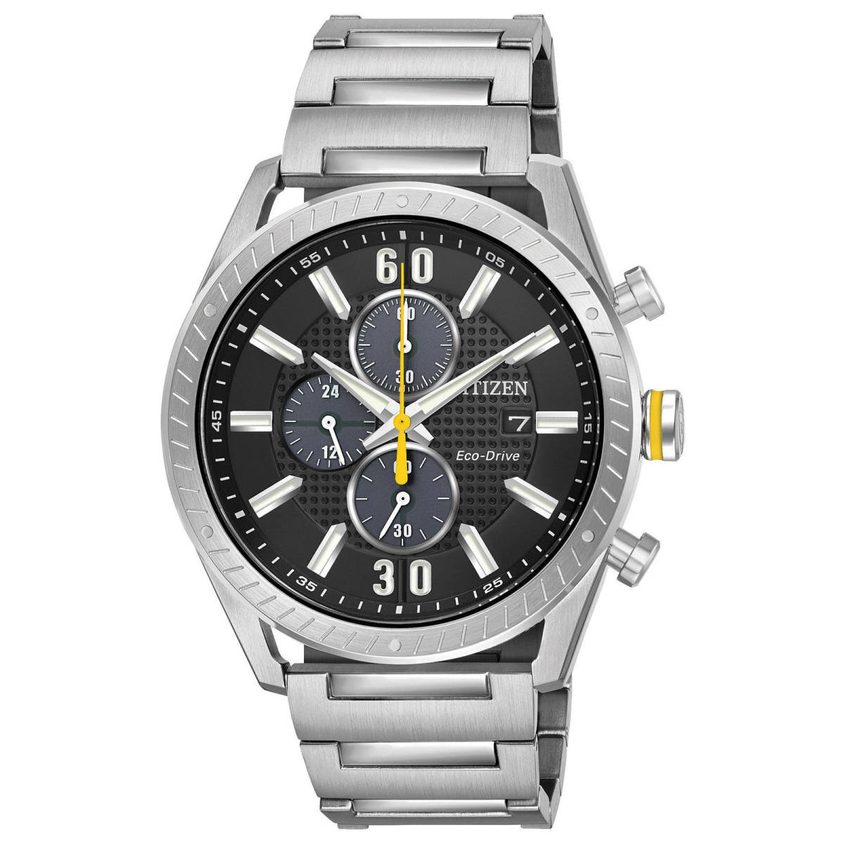 Citizen CA0660-54E Men's Eco-Drive CTO Stainless Steel Chronograph Date Watch 海外 即決