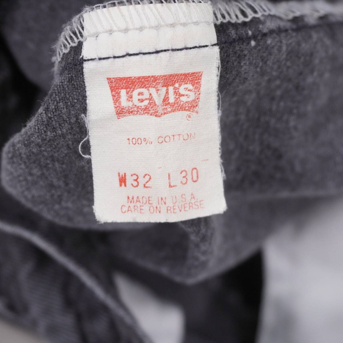 Vintage 90s Levis 512 Slim Taper Jeans Men 31X30 Black Fade 100% Cotton Made USA 海外 即決 - 5