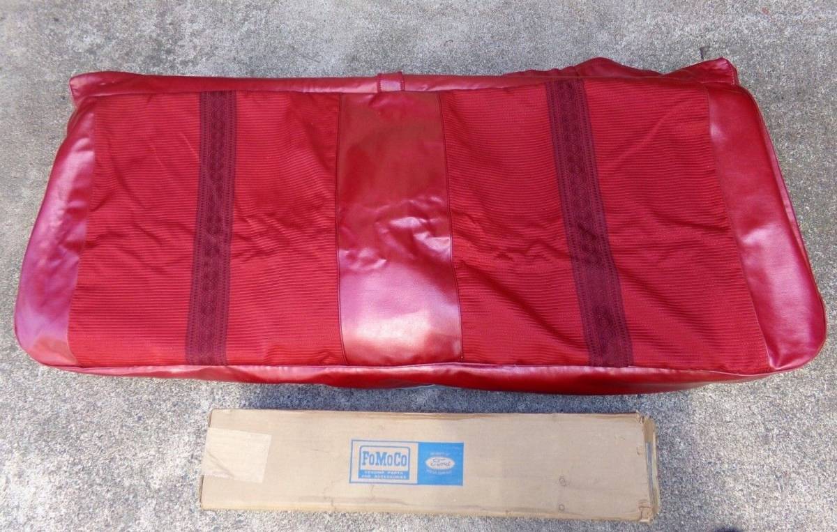 Seat Cushion Cover, Front Bench Seat, 1966 Ford Galaxie 500, NOS 海外 即決 - 0