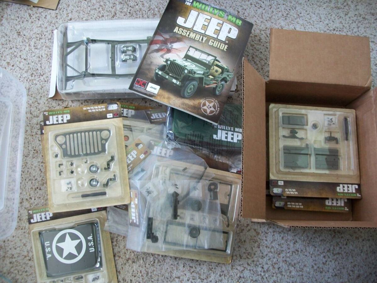 Eaglemoss Die-Cast Club 1/8 1:8 Scale Willys MB Jeep Parts Kits 海外 即決