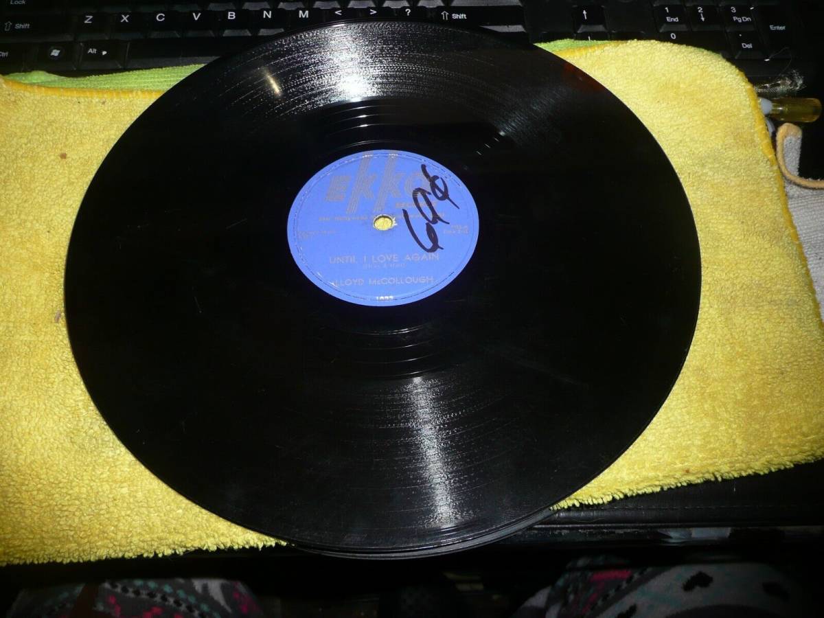 record 78 レア rockabilly LLOYD McCollough on EKKO / feat. Atkins on guitar VG+ 海外 即決