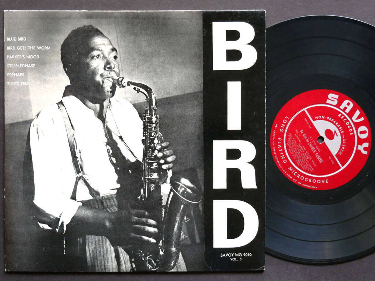 CHARLIE PARKER Bird 10" LP SAVOY RECORDS MG 9010 DG MONO Miles Davis Bud Powell 海外 即決