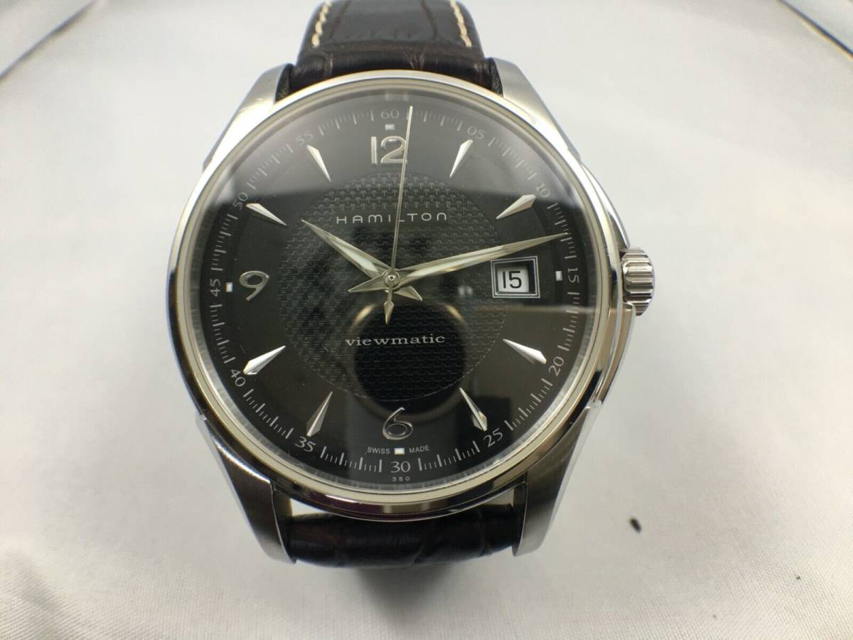 HAMILTON JAZZMASTER VIEWMATIC H325150 AUTOMATIC WATCH W/ ORIG BAND (HN-002) 海外 即決