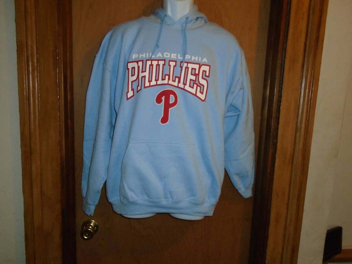 Philadelphia Phillies Stitches Men's Hooded Hoodie Sweatshirt Large NWT 海外 即決
