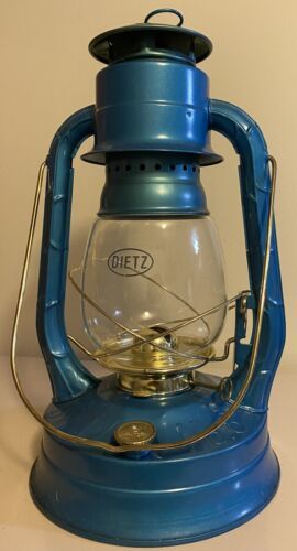 Vintage Dietz No 8 AIR PILOT Railroad Kerosene Oil Lantern Clear Glass Globe 海外 即決