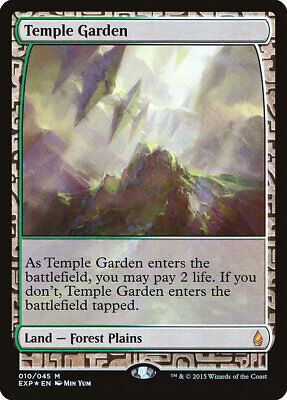 Magic the Gathering: Temple Garden [Zendikar Expeditions] -NM-Mint Foil -10 海外 即決